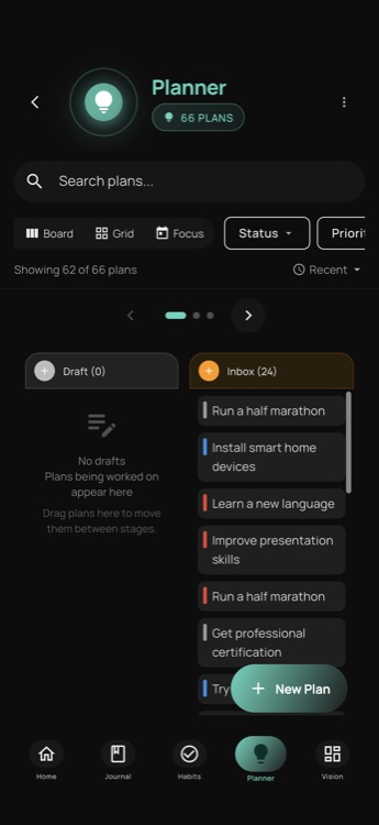 Lumivo idea capture and planner